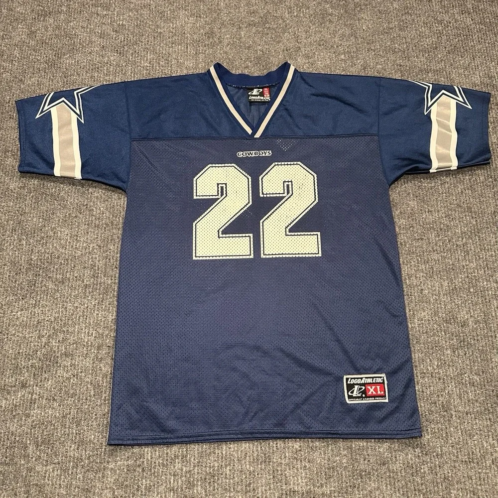 Vintage Dallas Cowboys Emmitt‎ Smith #22 Jersey Youth XL Logo Athletic